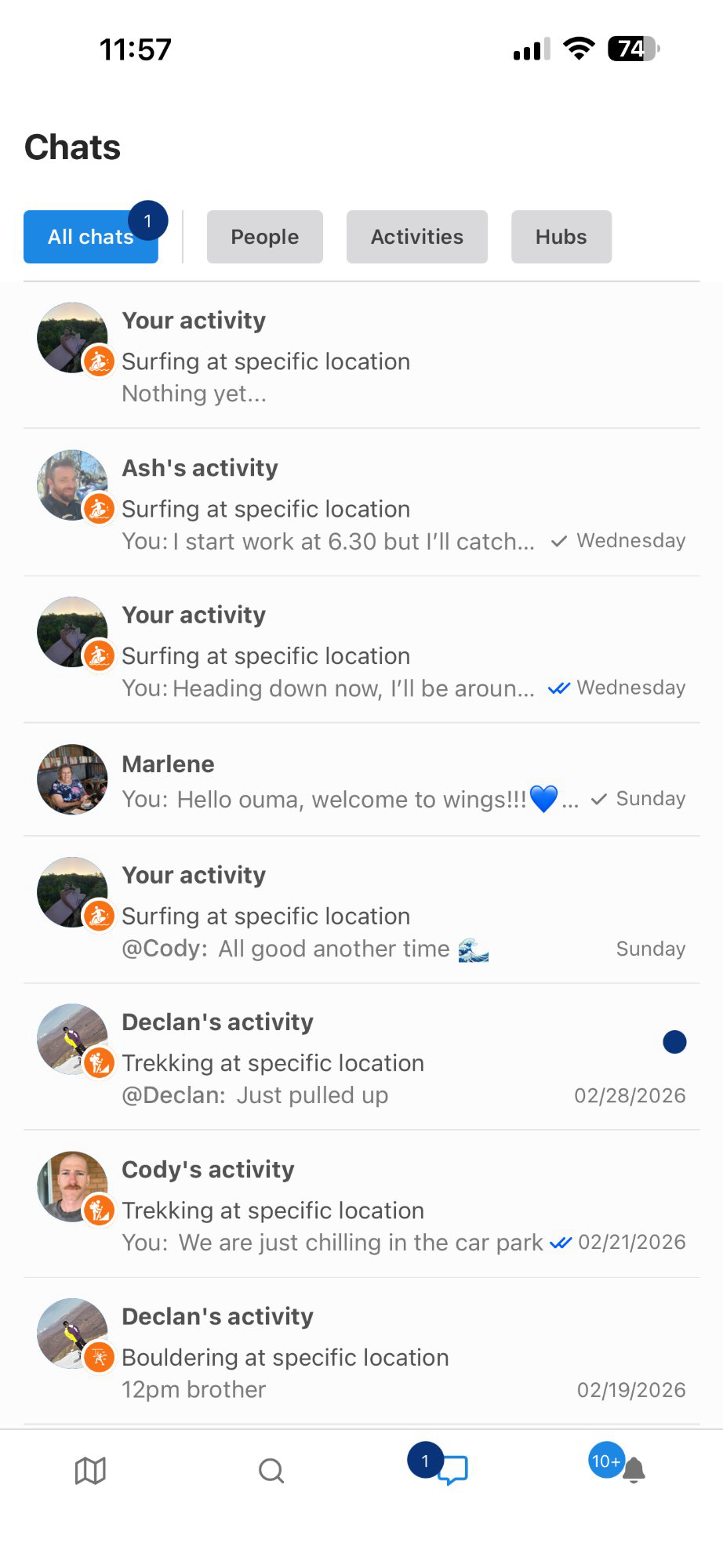 Activity Chats